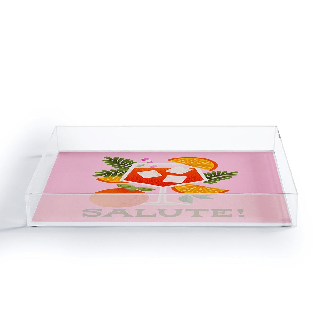 Jessica Molina Orange Spritz Acrylic Tray