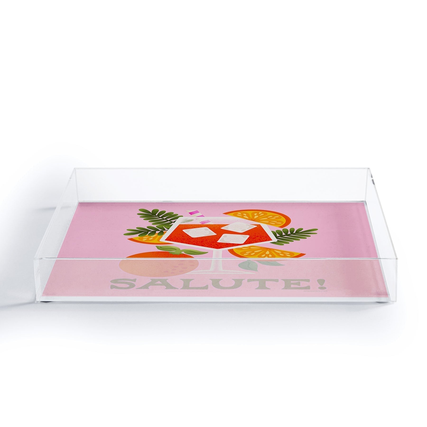 Jessica Molina Orange Spritz Acrylic Tray