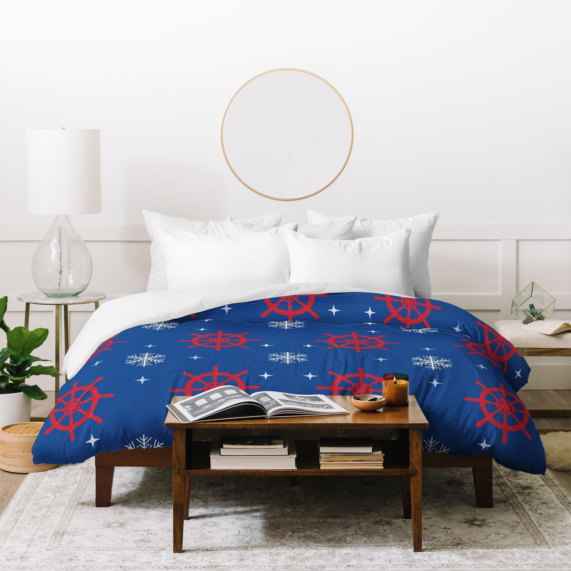 Design by Spark Holiday Helms and Snowflakes Duvet Cover