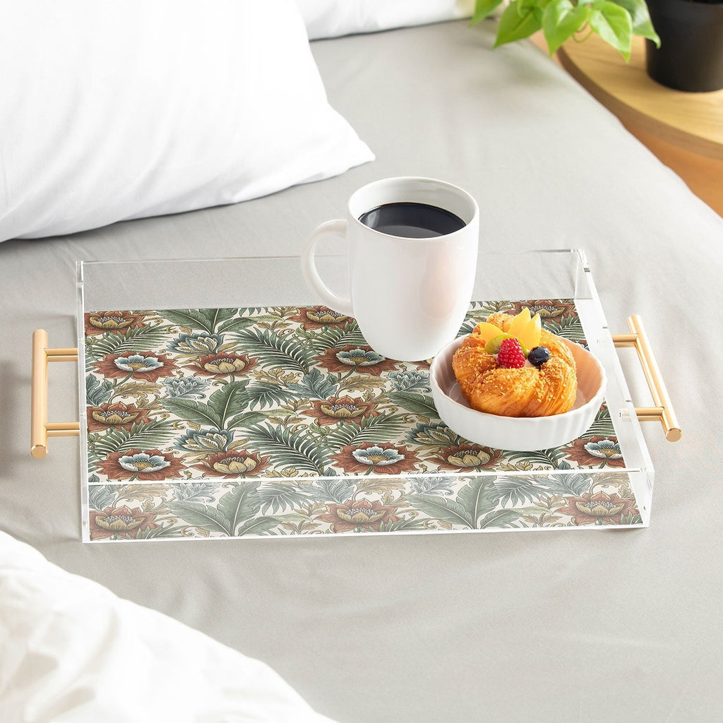 Marta Barragan Camarasa Retro Jungle Garden Acrylic Tray