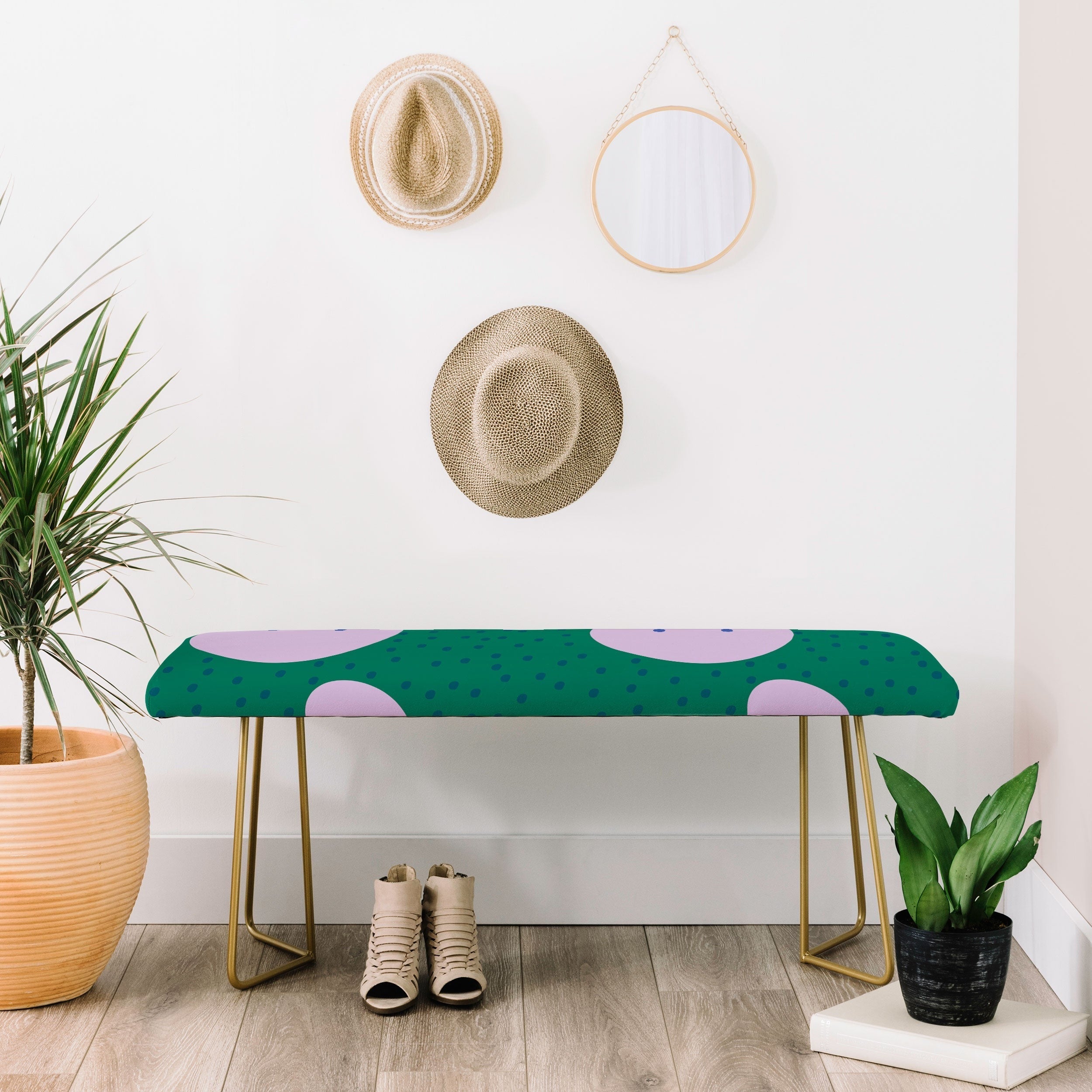 Camilla Foss Pebbles and Rabbit Bench