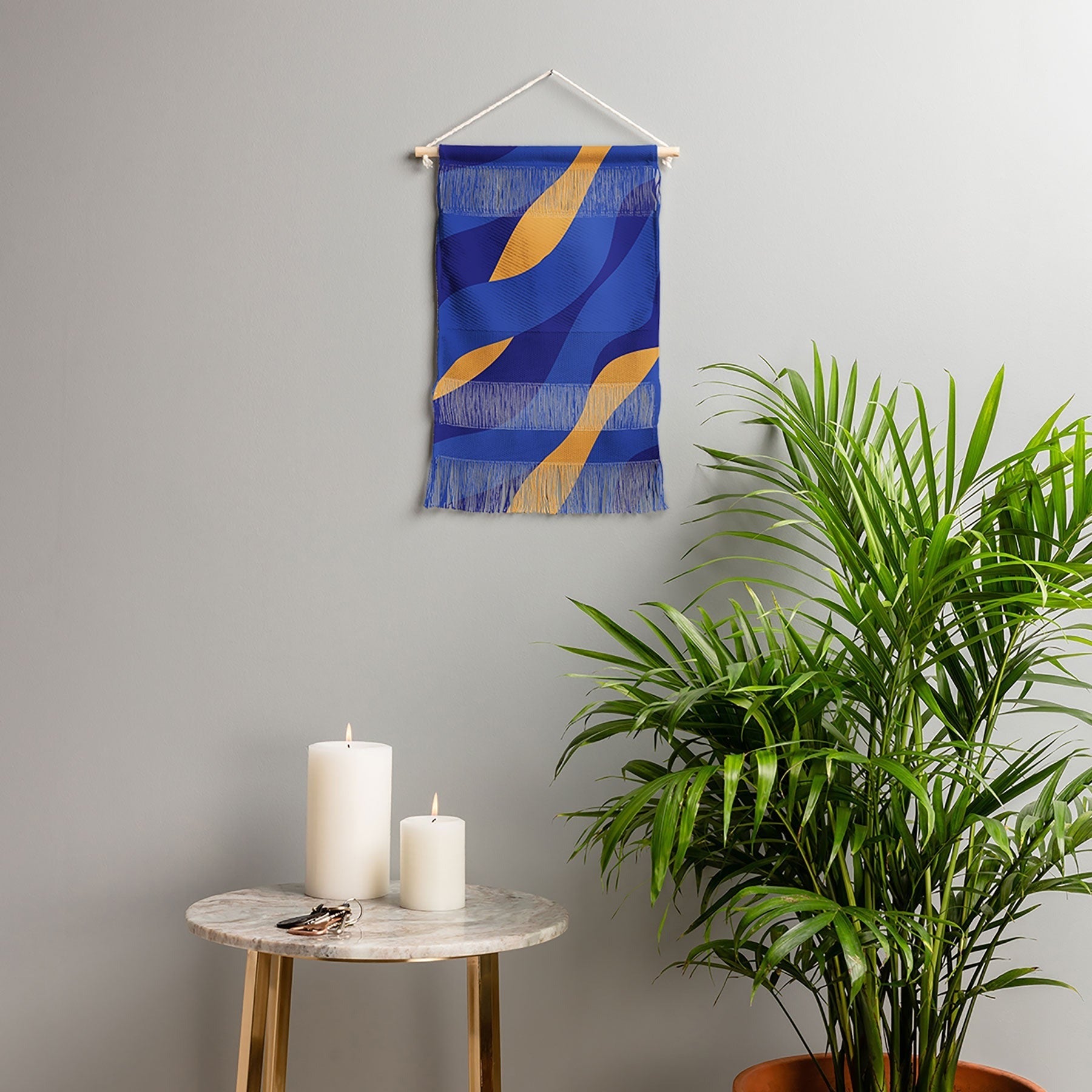 Camilla Foss Pebbles in Stream Wall Hanging Portrait