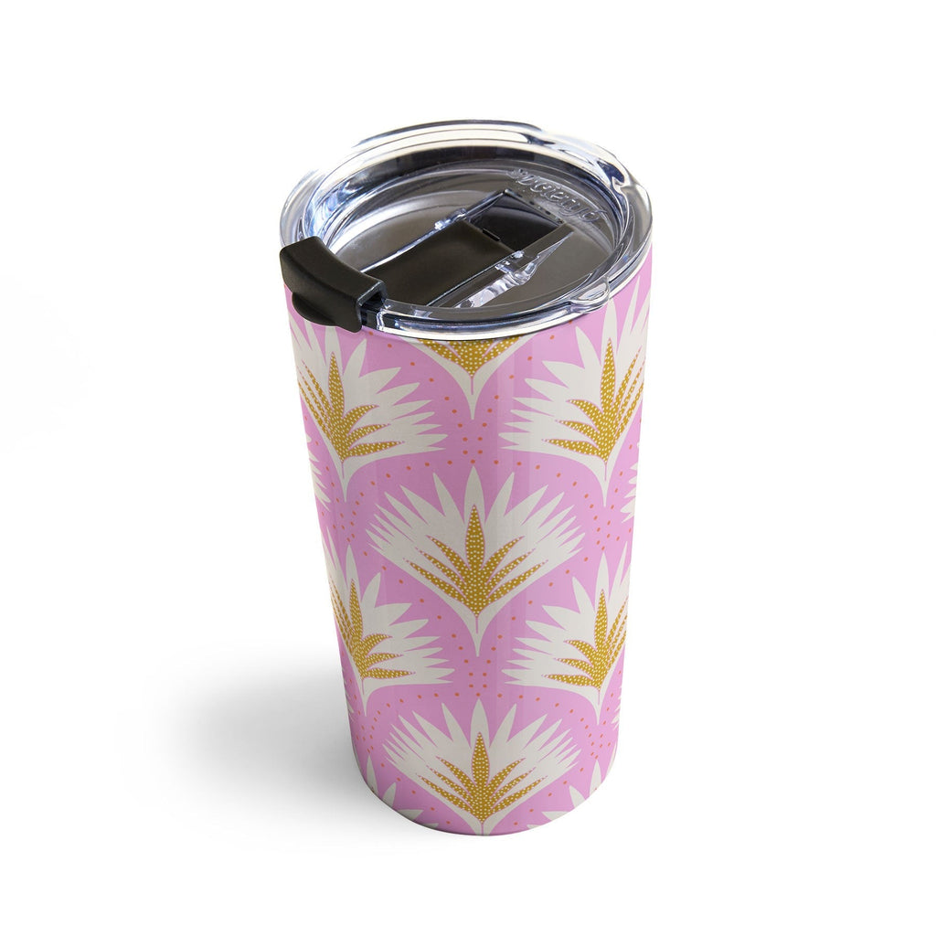 Jennifer Labre Pink Palmetto Travel Mug