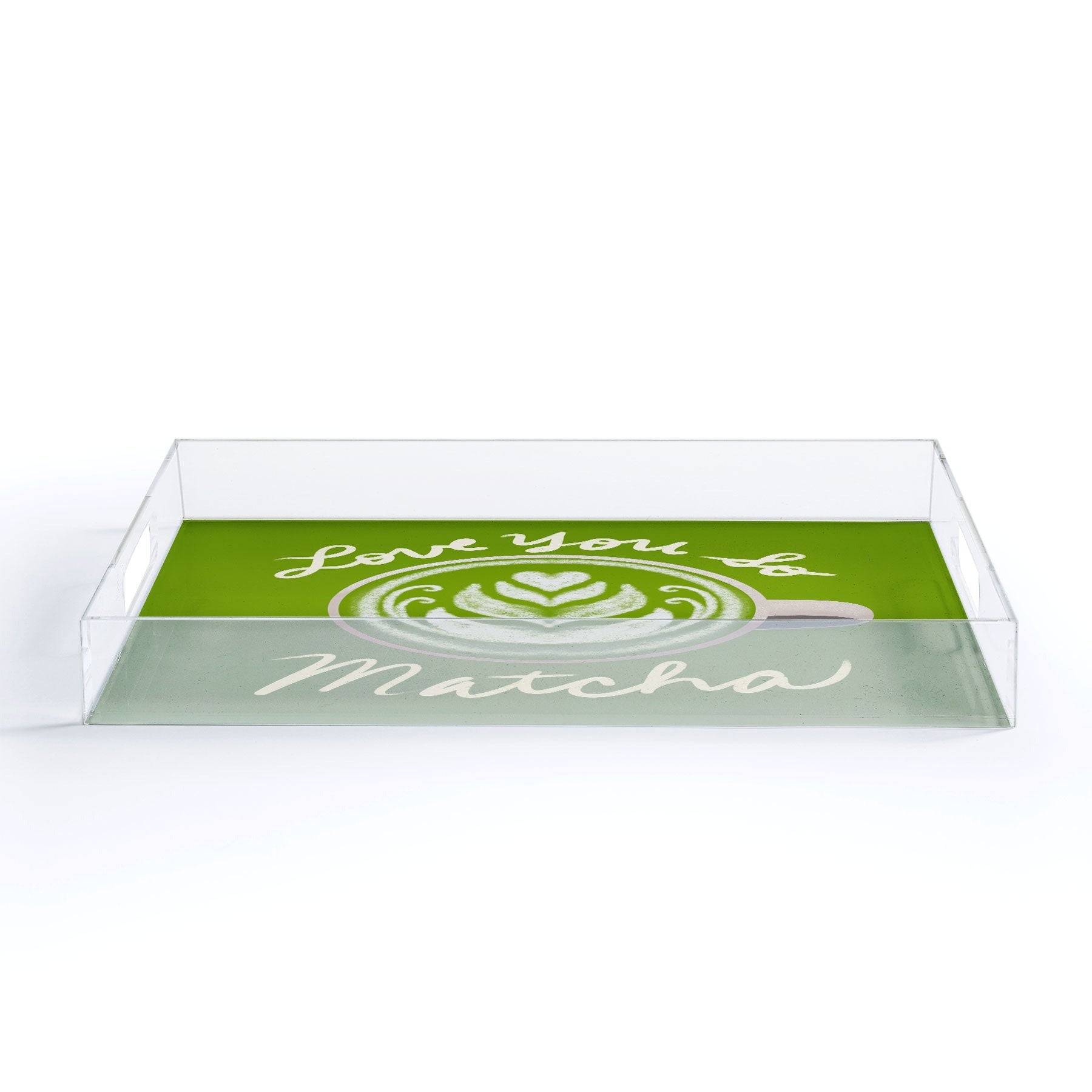 Design by Spark Love You So Matcha Acrylic Tray