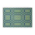Marta Barragan Camarasa Nostalgic Grid Design Welcome Mat