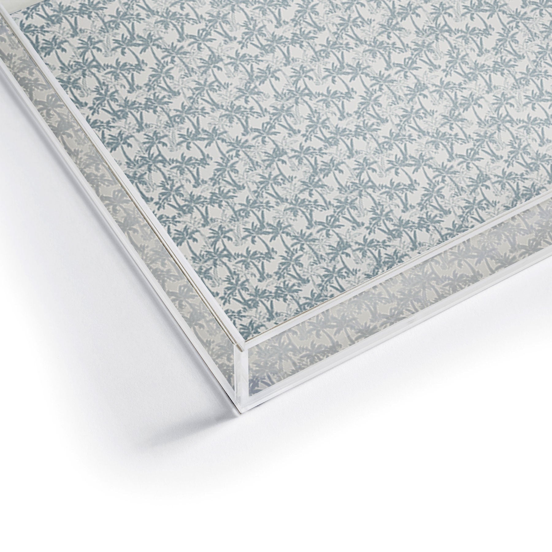 CoastL Studio Palm Forest Coastal Blue Acrylic Tray