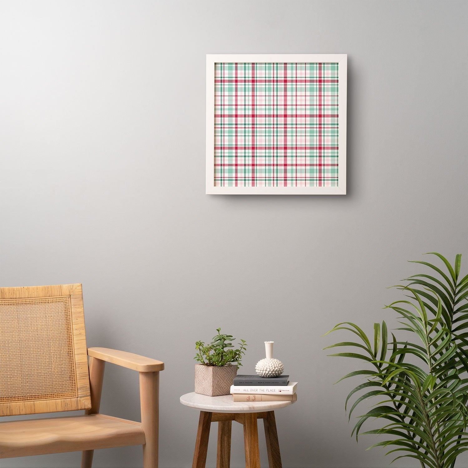 Lisa Argyropoulos Merry Vintage Plaid Framed Wall Art