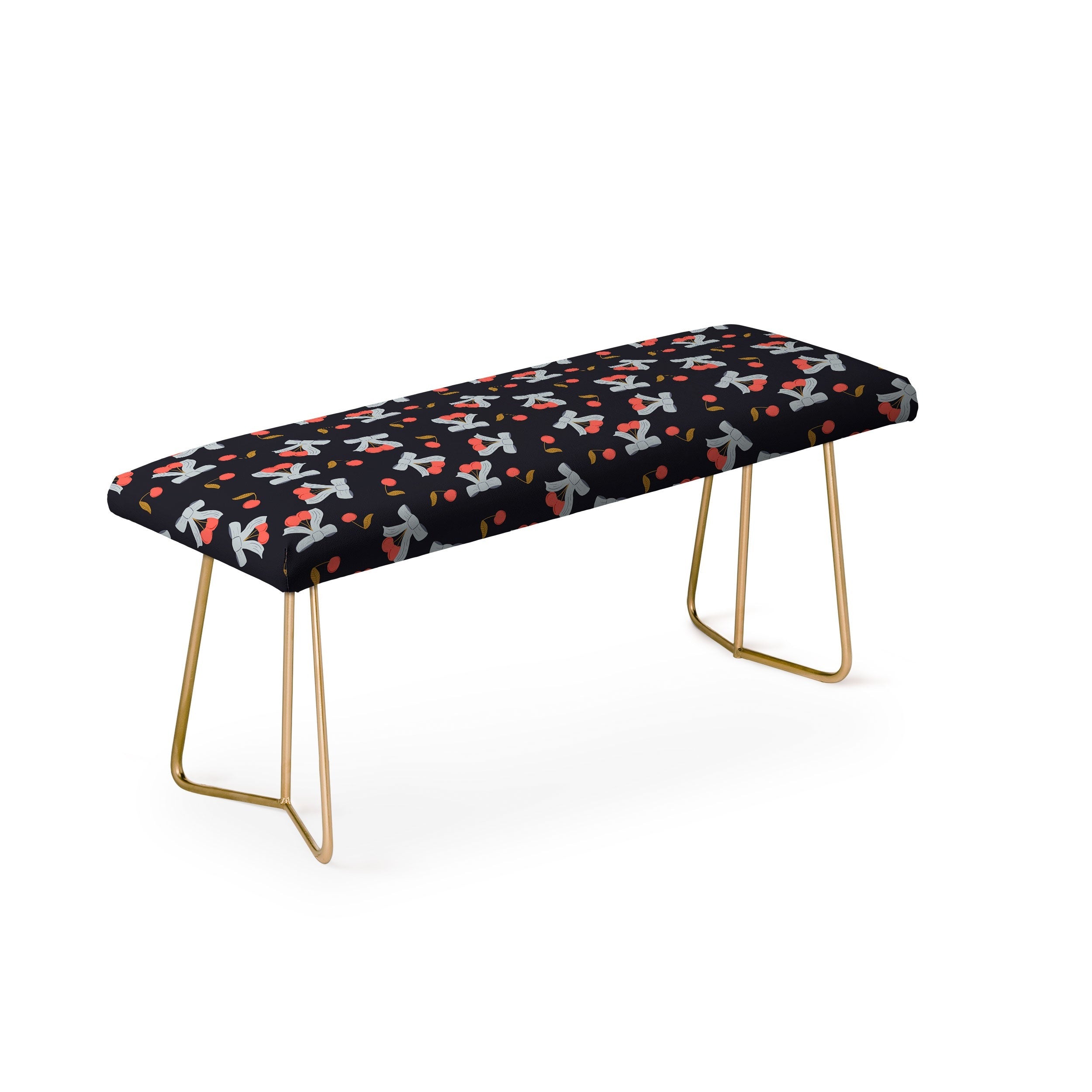 Jennifer Labre Cherries and Bows Bench