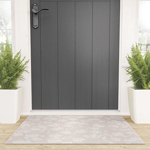 Gabriela Fuente Martine Neutral Welcome Mat