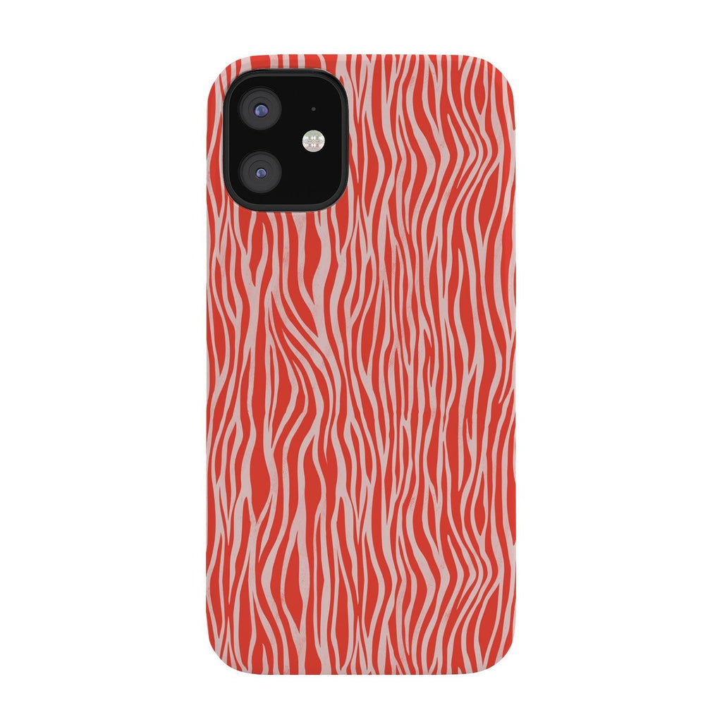 Avenie BR Red Zebra Stripe Phone Case