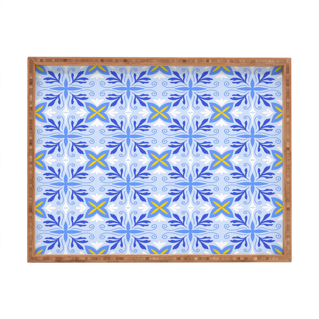Design by Spark Dolce Vita Flourish Tile Rectangular Tray