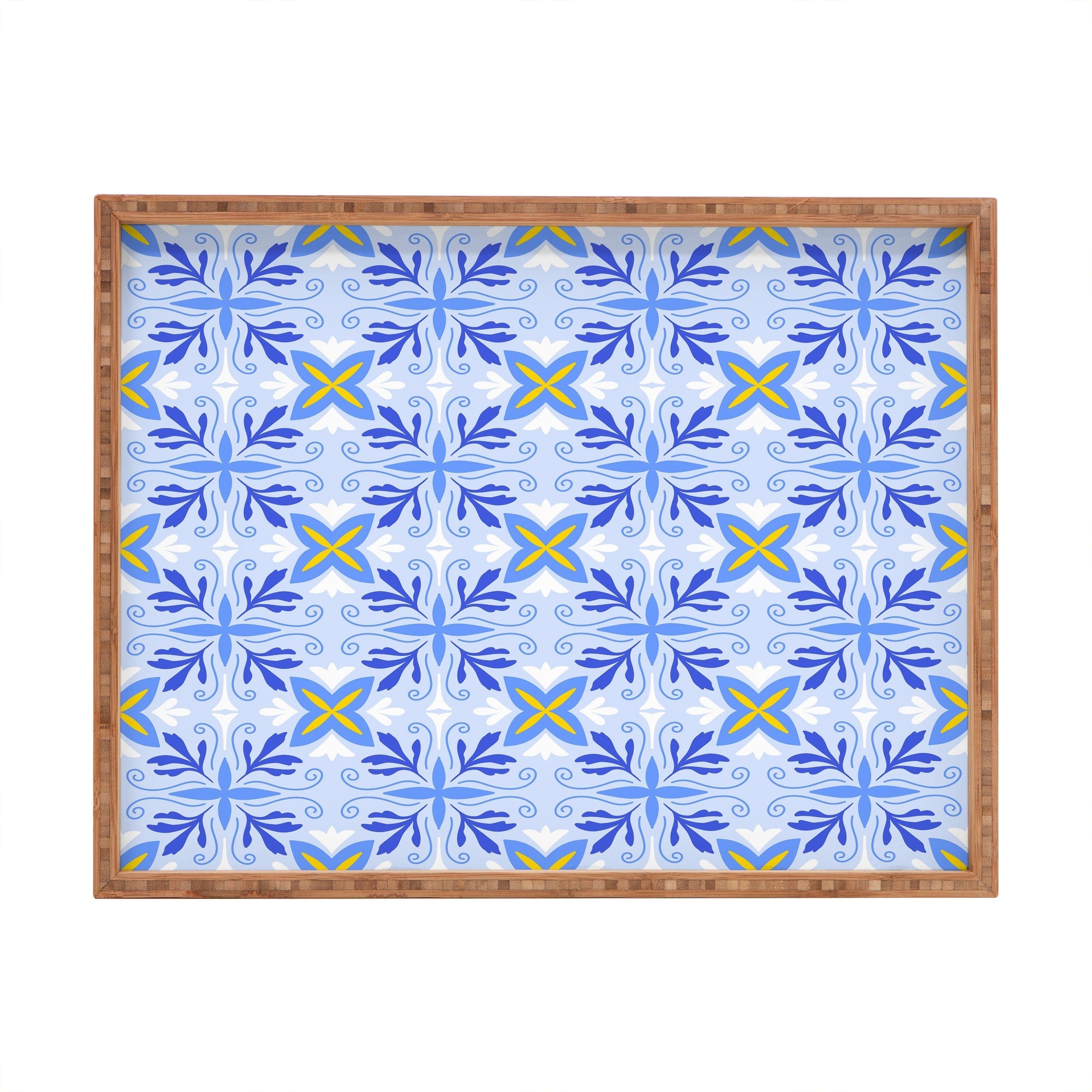 Design by Spark Dolce Vita Flourish Tile Rectangular Tray