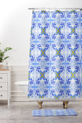 Design by Spark Dolce Vita Flourish Tile Shower Curtain And Mat