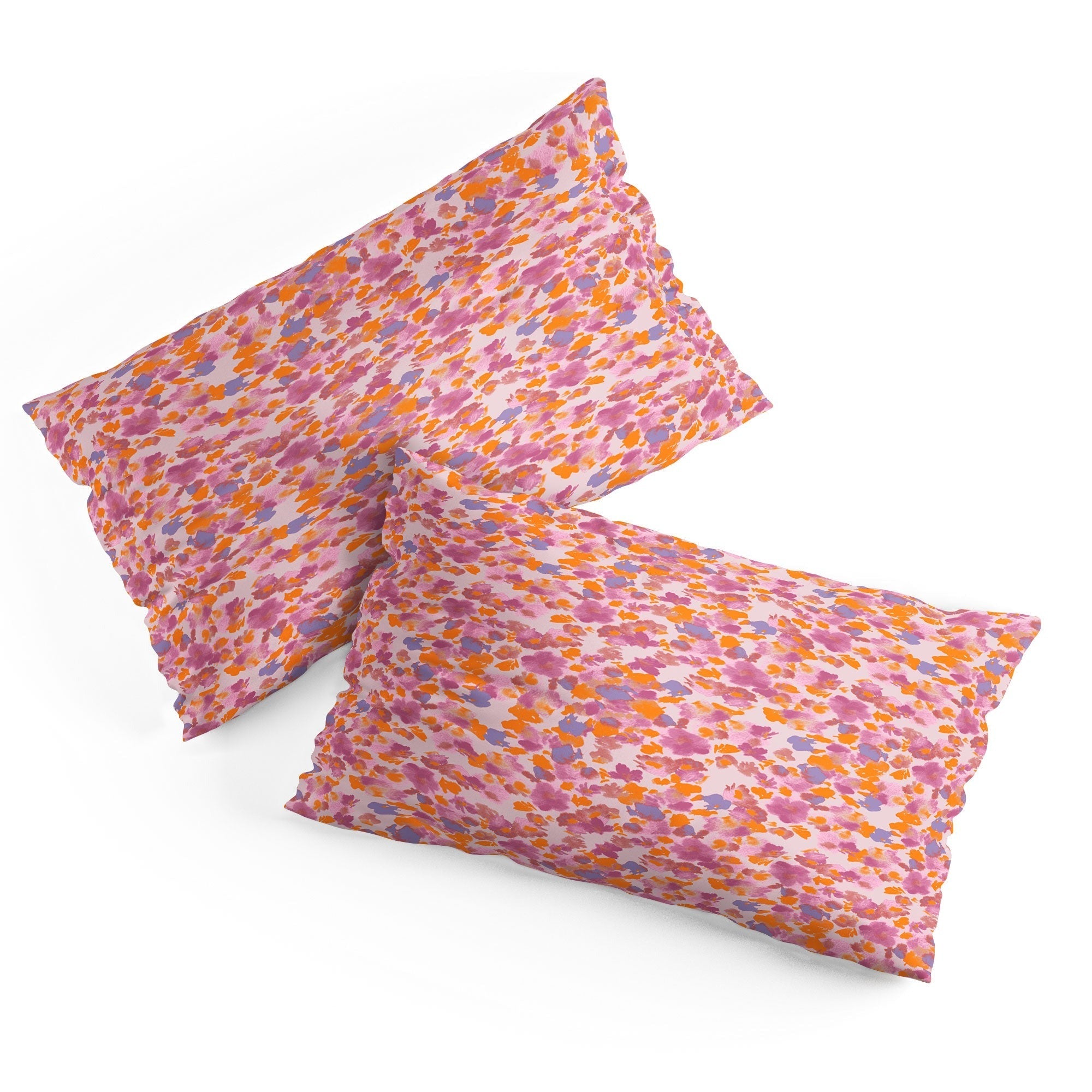 Gabriela Fuente Day Dreaming Watercolor Pink Pillow Shams