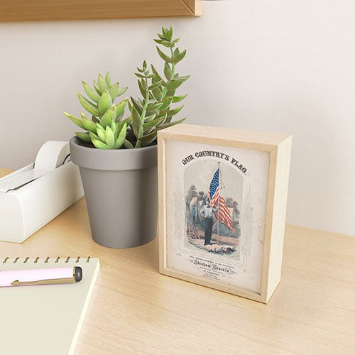 DENY Designs Our Country s Flag Framed Mini Art Print