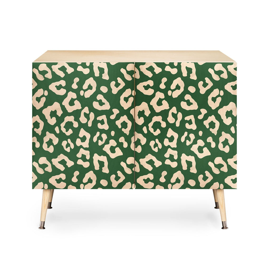 Avenie BR Cheetah Print In Green Credenza