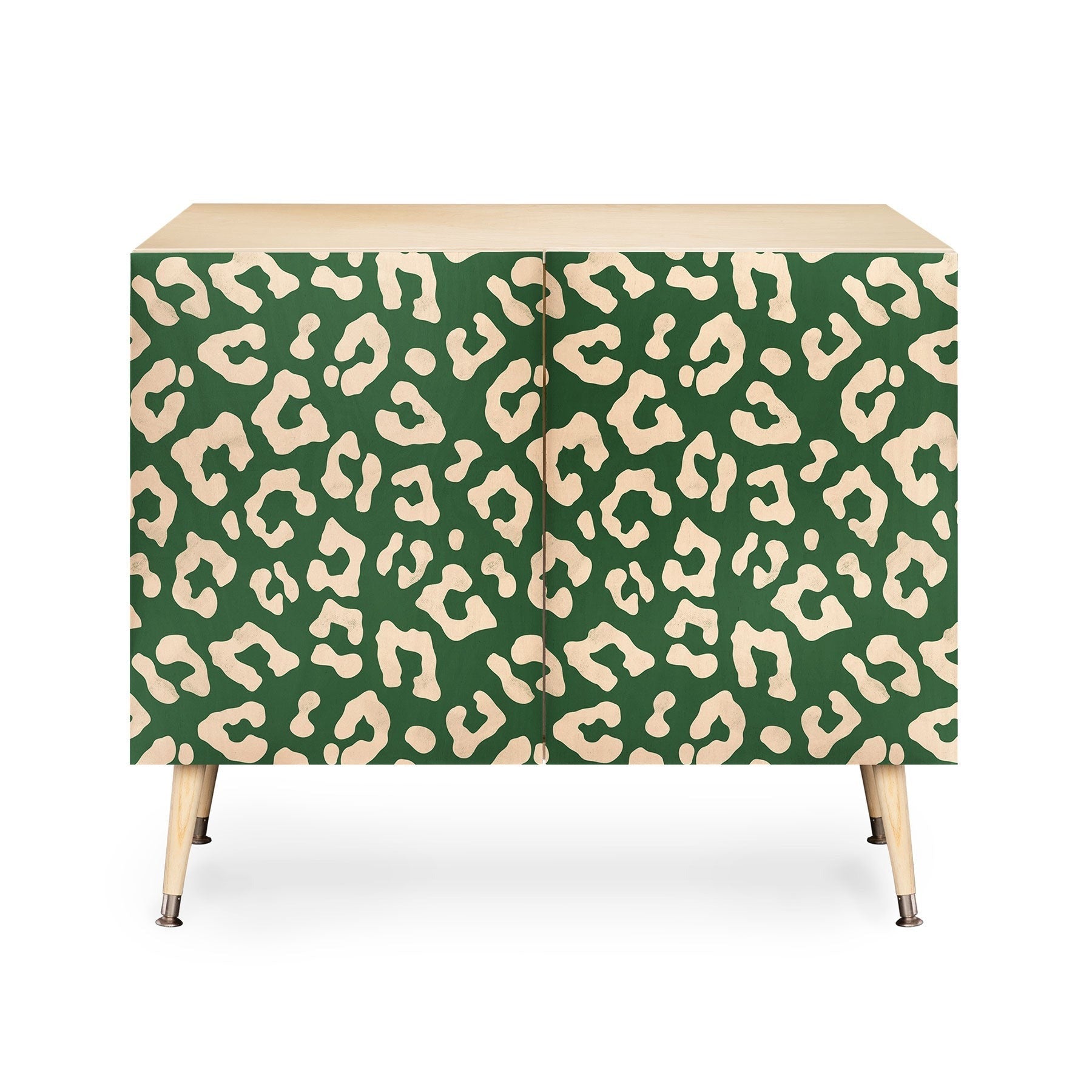 Avenie BR Cheetah Print In Green Credenza