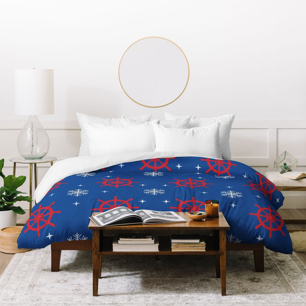 Design by Spark Holiday Helms and Snowflakes Duvet Cover