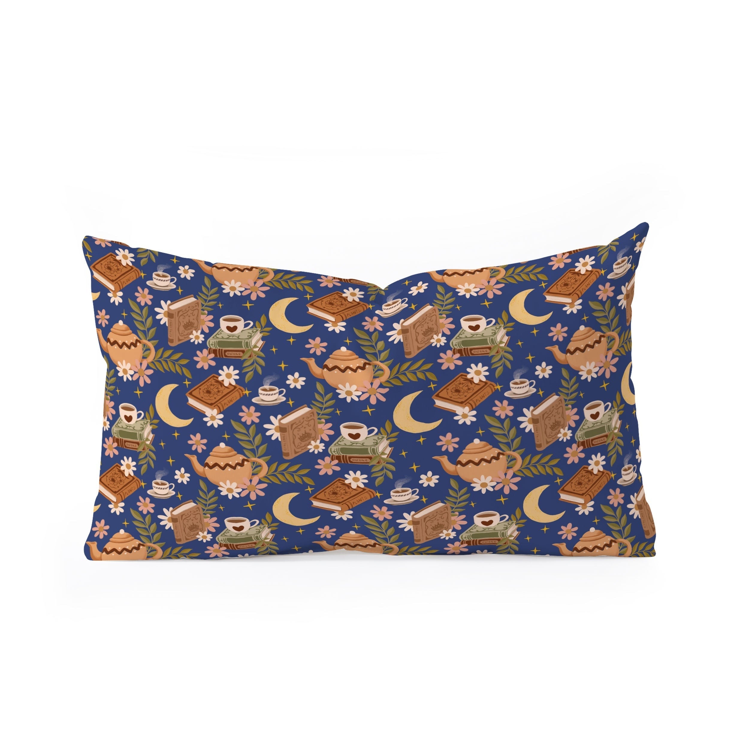 Avenie Moonlit Reading Nook II Oblong Throw Pillow
