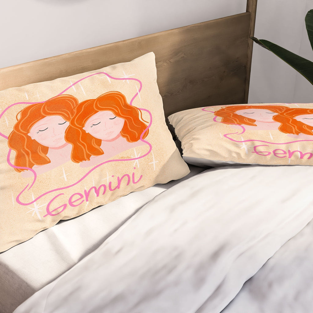 Little Om Zodiac Signs Gemini Pillow Shams
