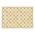 Ninola Design Everyday Artifact Checker Mosaic Tiles Geometry Yellow Outdoor Rug