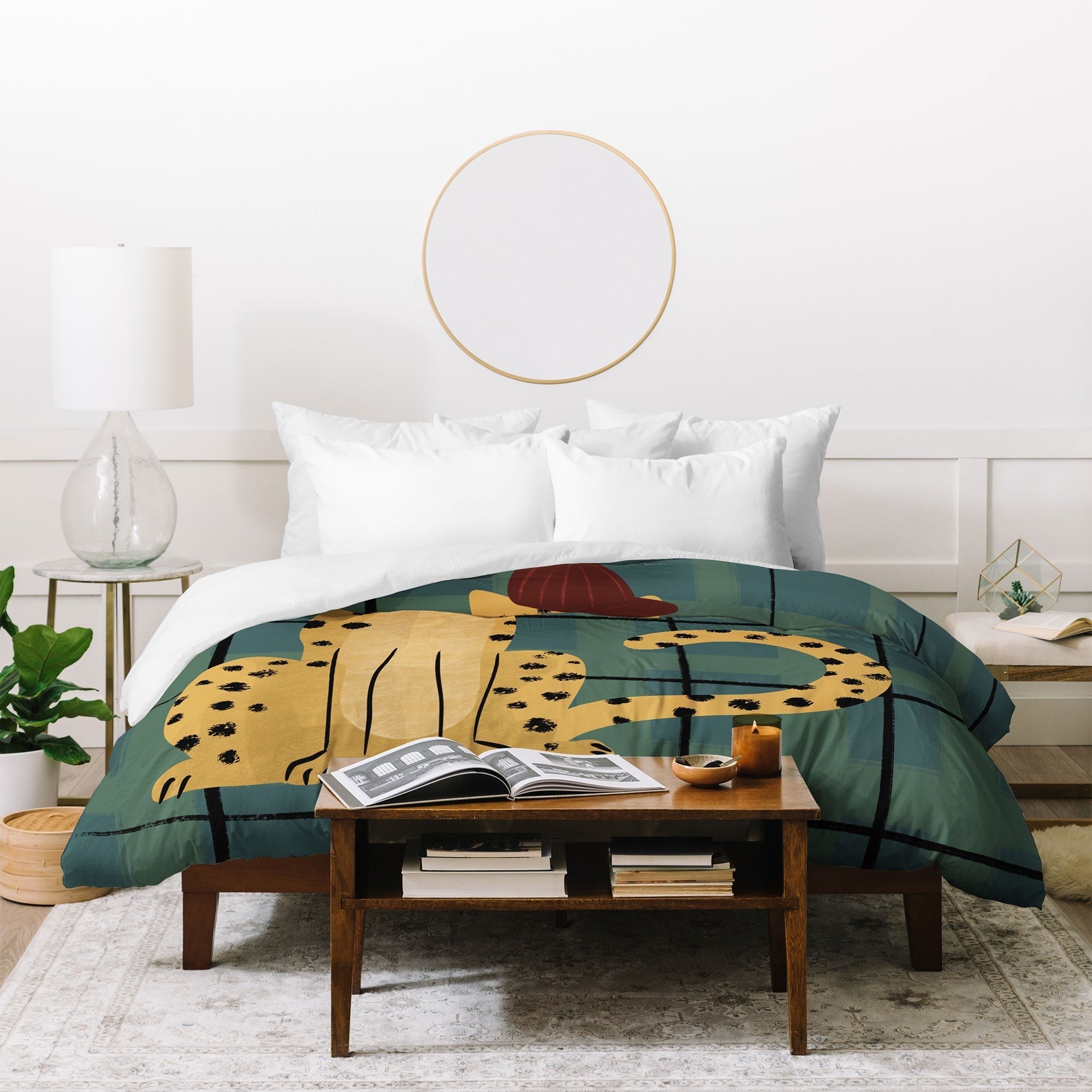 Design by Spark Cheetah Cool Cat Duvet Cover
