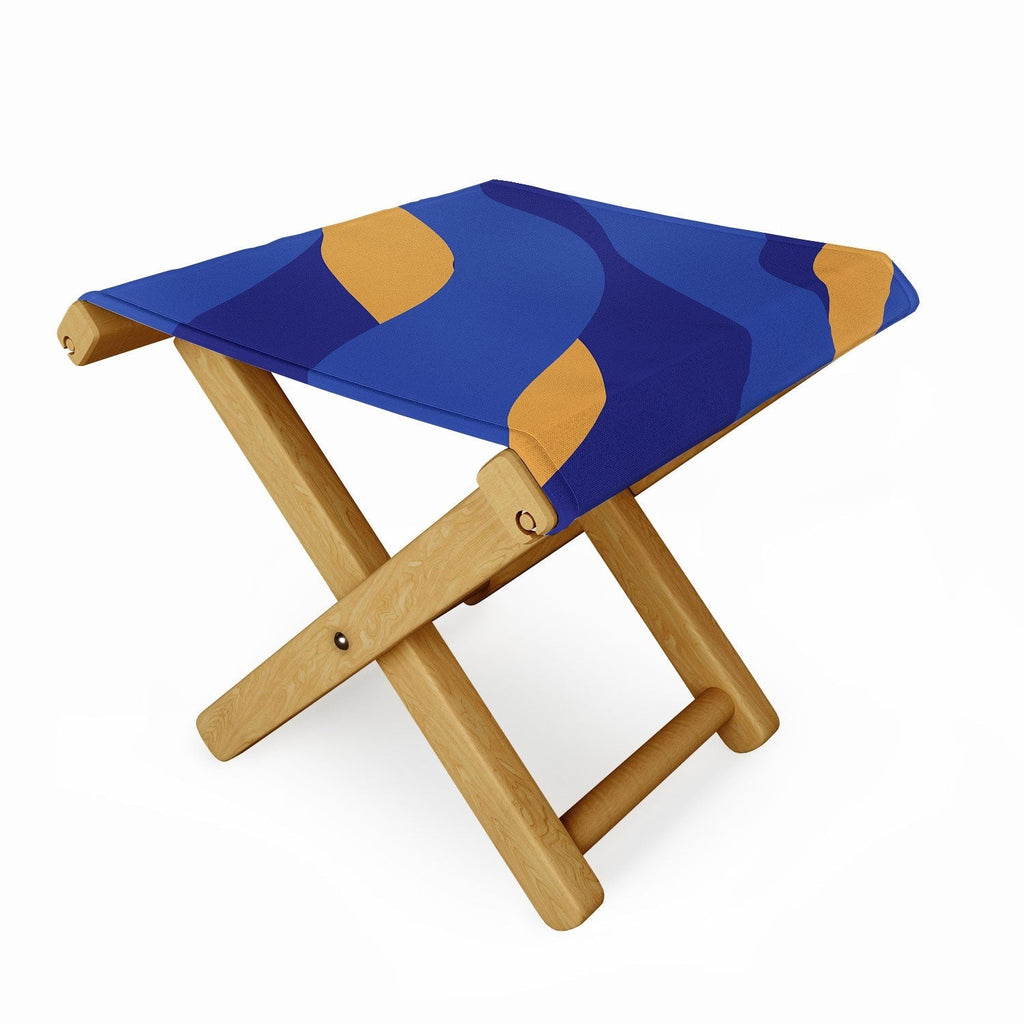 Camilla Foss Pebbles in Stream Folding Stool
