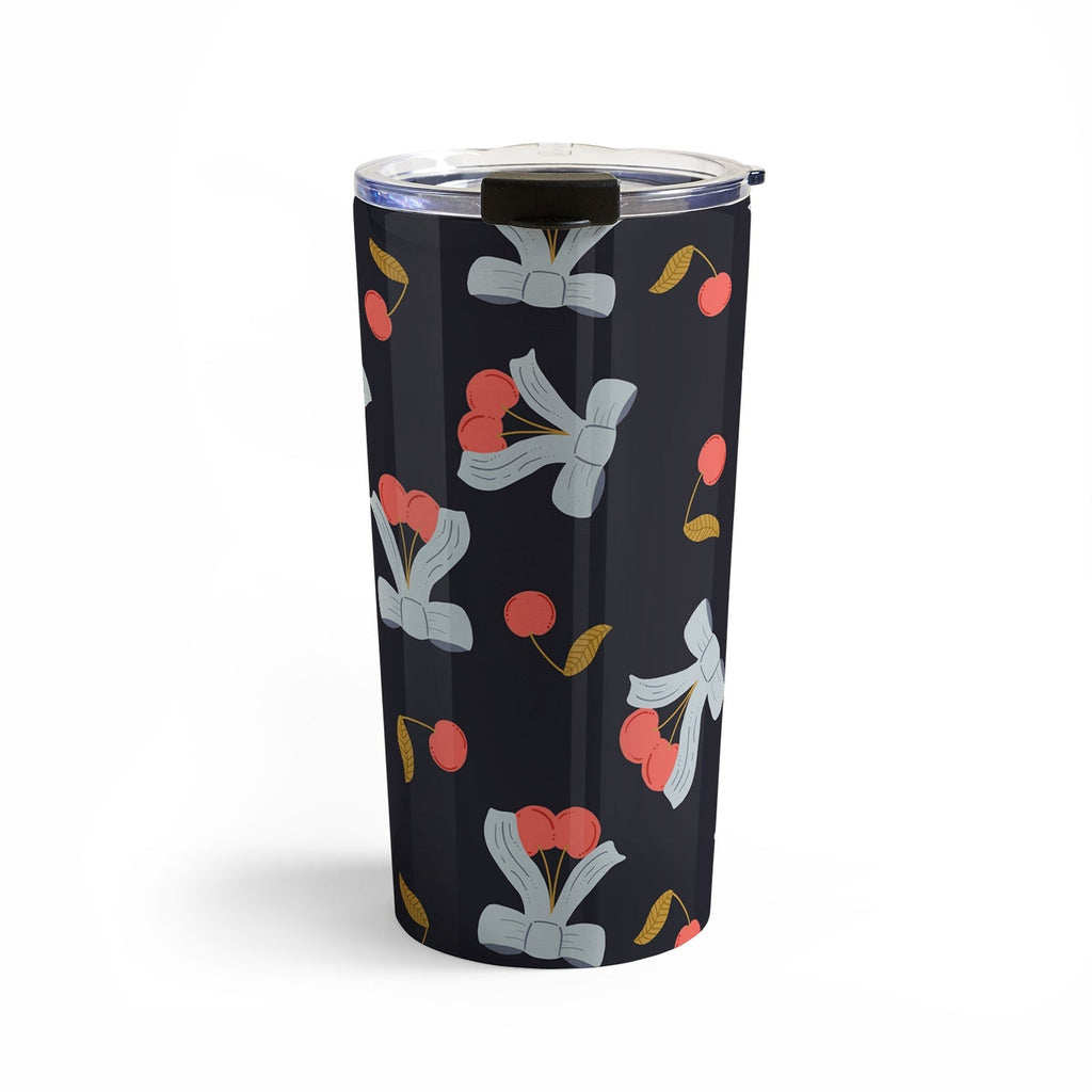 Jennifer Labre Cherries and Bows Travel Mug