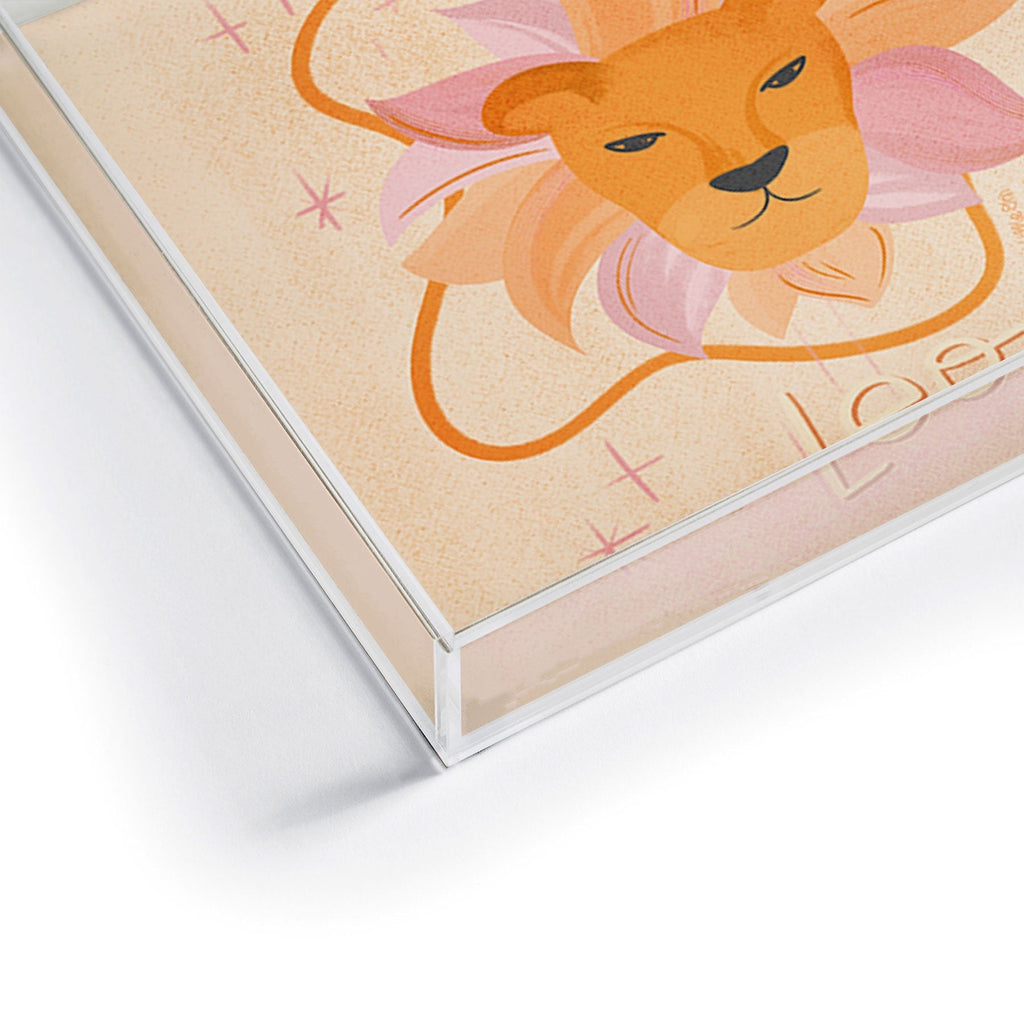 Little Om Zodiac Signs Leo Acrylic Tray