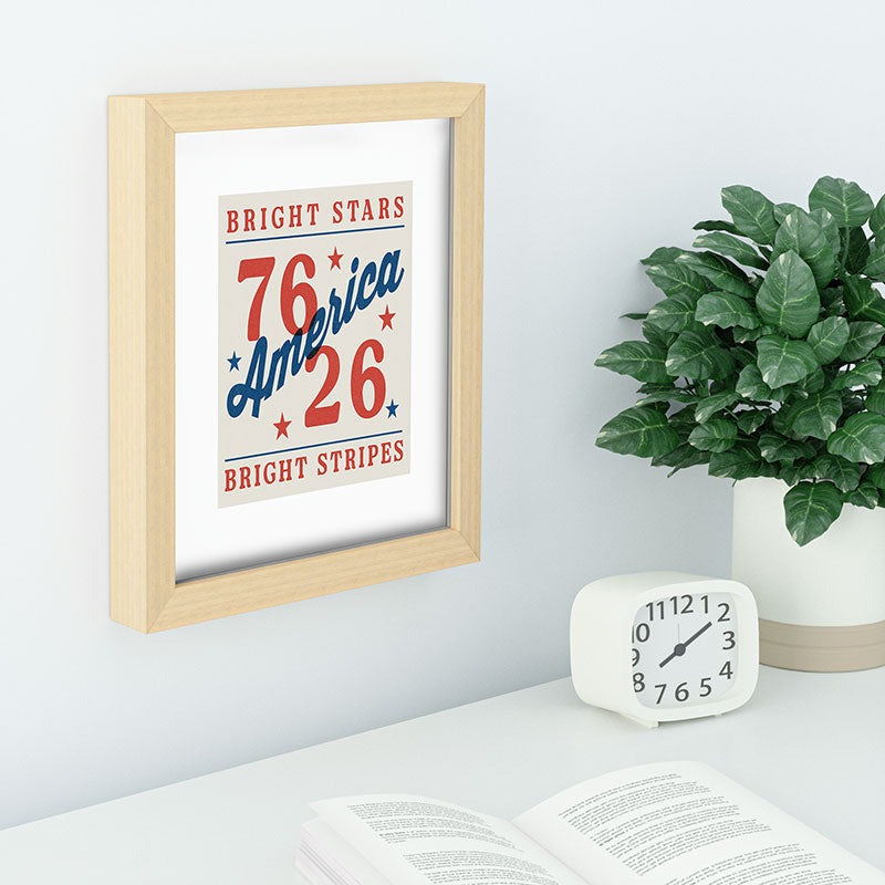 DENY Designs Bright Stars Bright Stripes Recessed Framing Rectangle