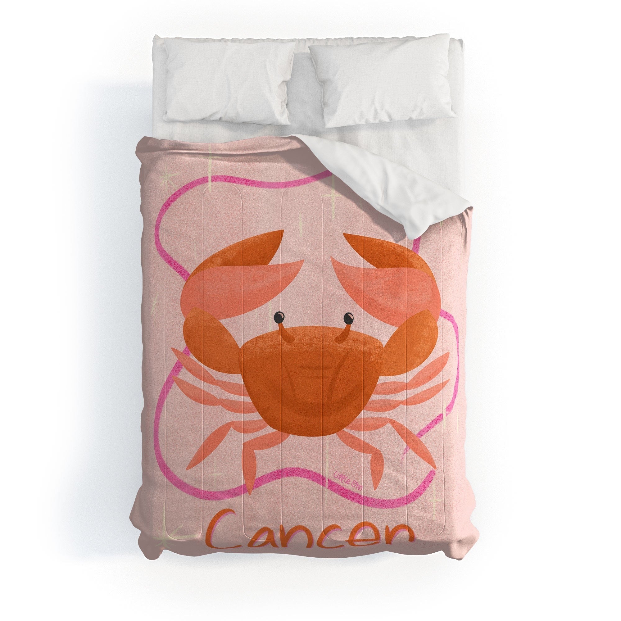 Little Om Zodiac Signs Cancer Comforter