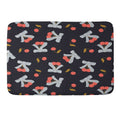 Jennifer Labre Cherries and Bows Memory Foam Bath Mat