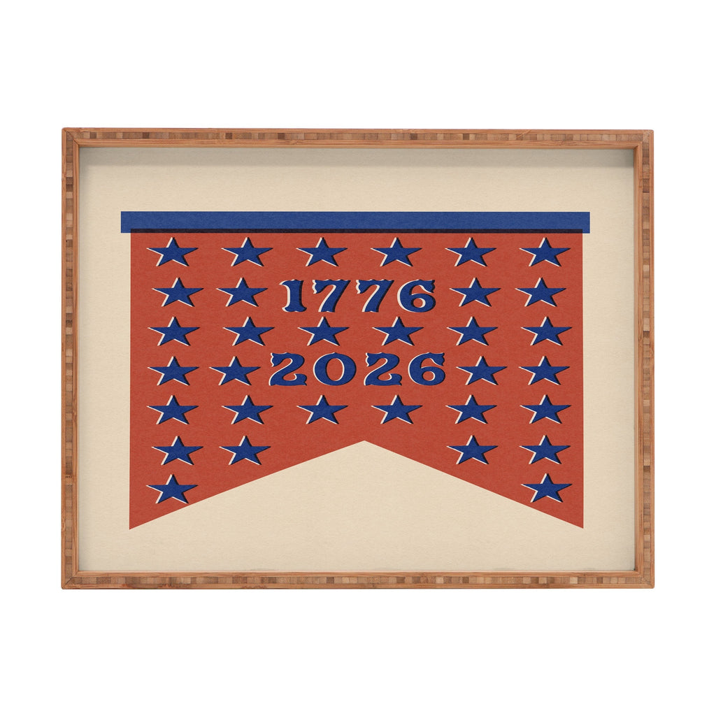 DENY Designs Star Banner Rectangular Tray