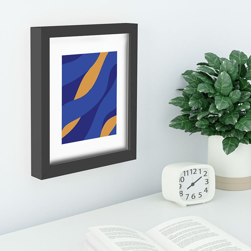Camilla Foss Pebbles in Stream Recessed Framing Rectangle