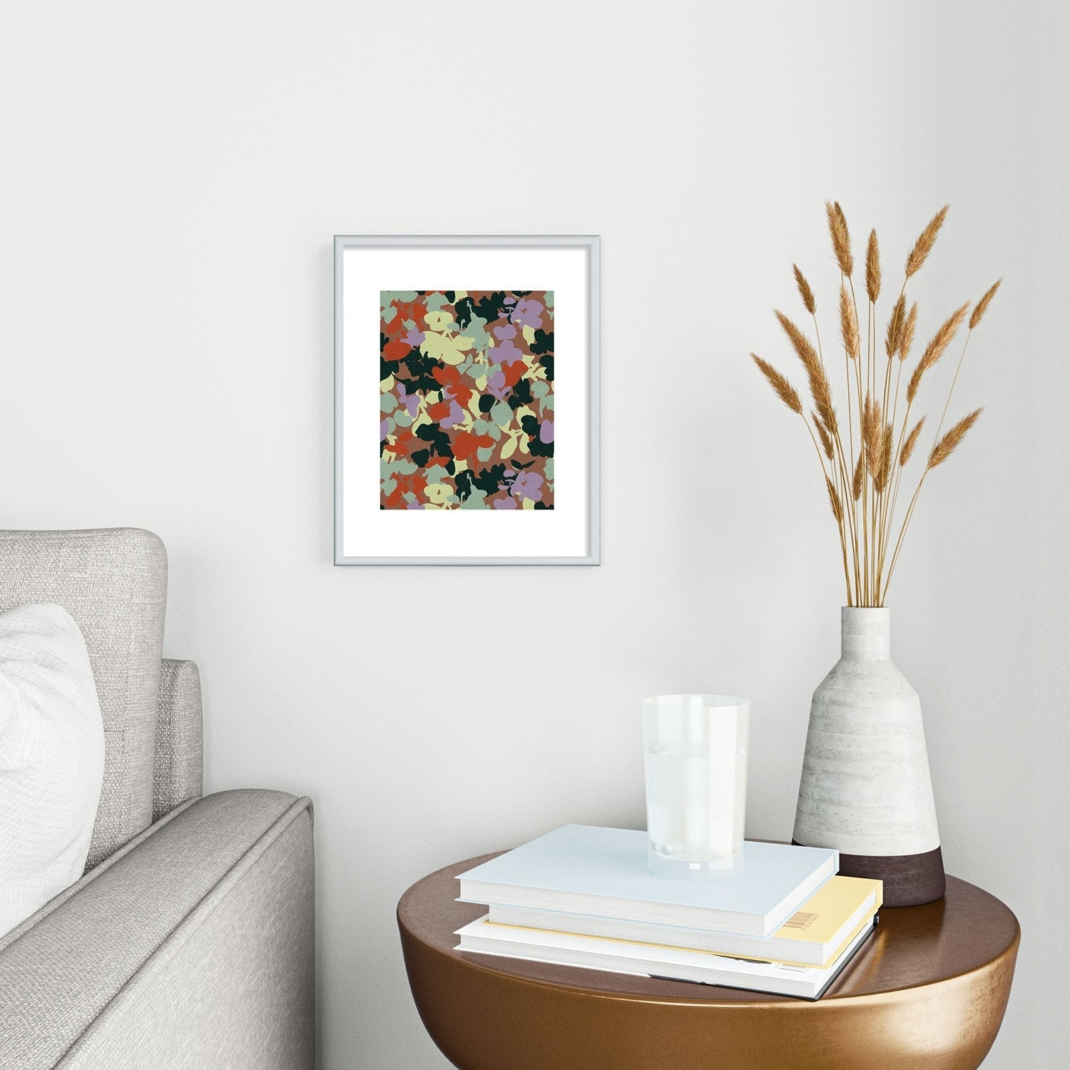 Marta Barragan Camarasa Retro Bloom Medley Metal Framed Art Print