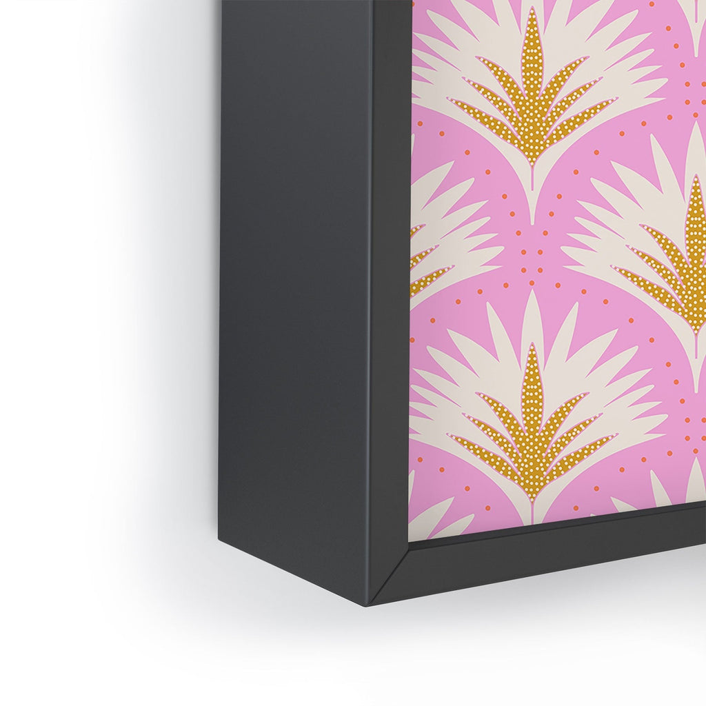 Jennifer Labre Pink Palmetto Framed Mini Art Print