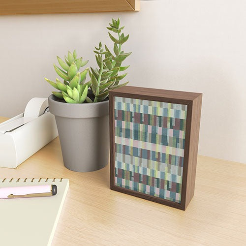 Marta Barragan Camarasa Dynamic Linear Blocks Framed Mini Art Print