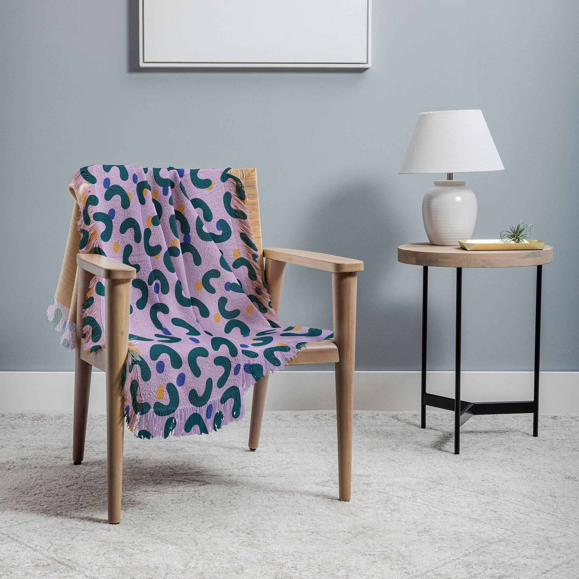 Camilla Foss Pebbles Mix Throw Blanket