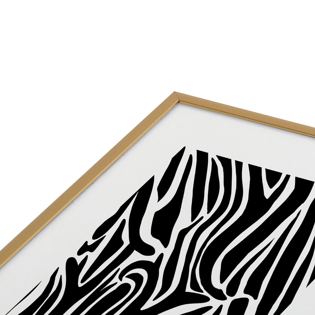 Jennifer Labre Wild Zebra Metal Framed Art Print