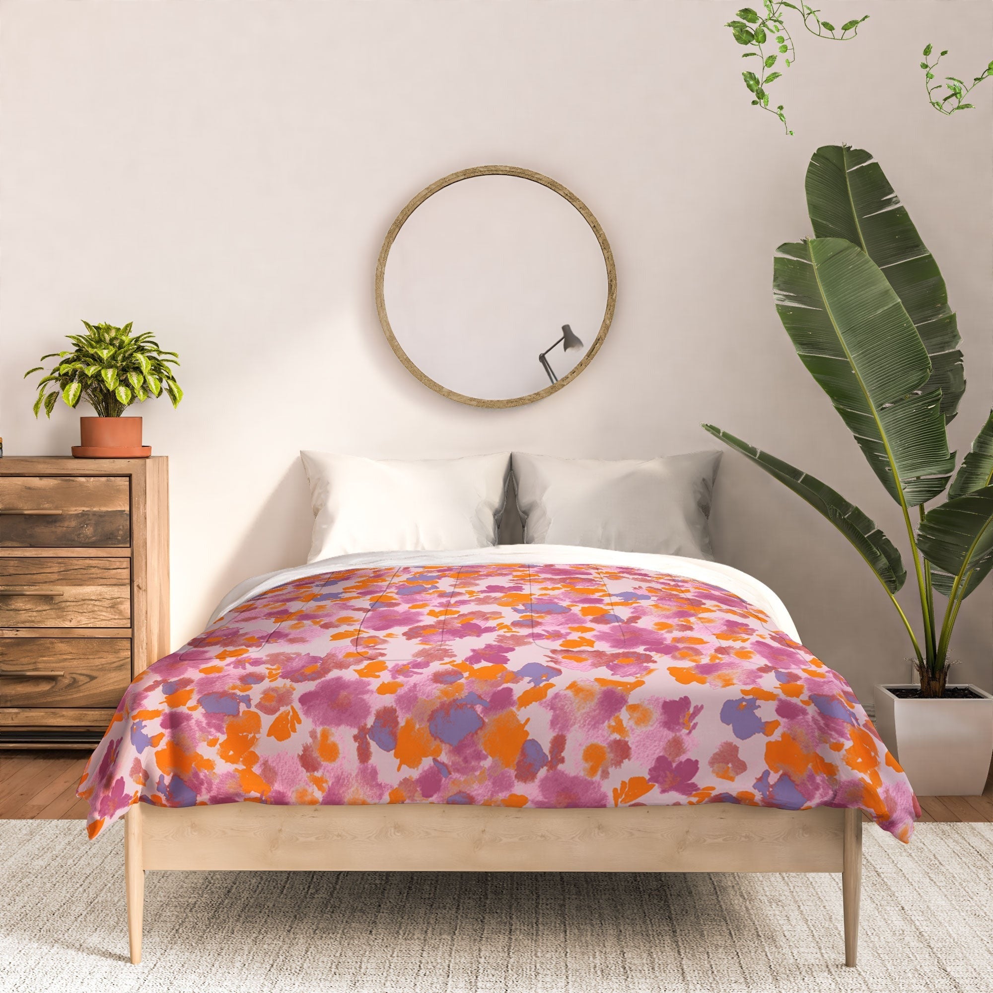 Gabriela Fuente Day Dreaming Watercolor Pink Comforter