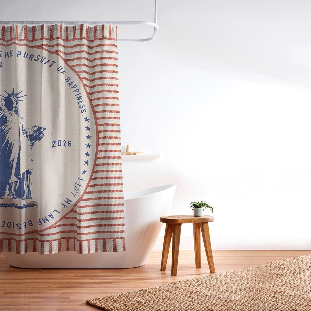 DENY Designs Life Liberty Shower Curtain