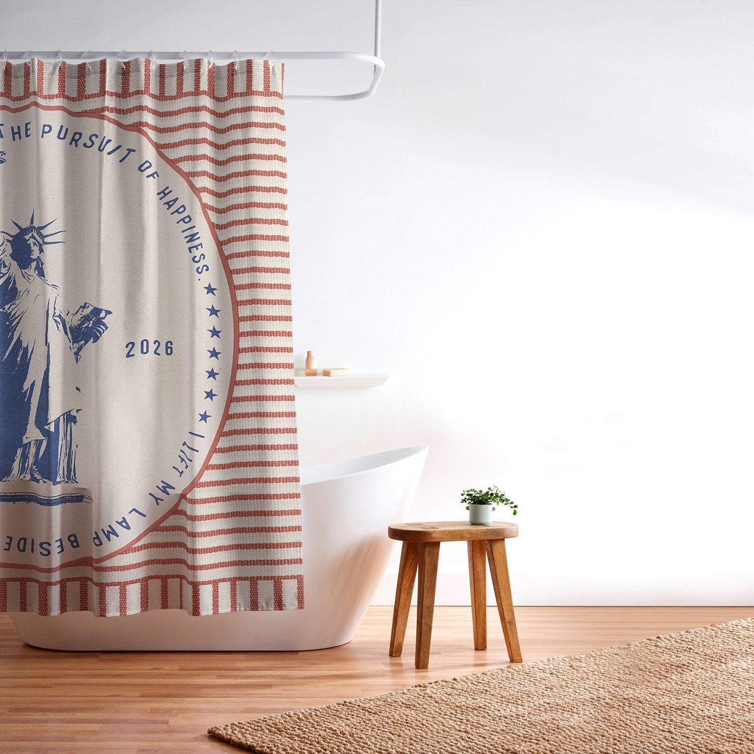 DENY Designs Life Liberty Shower Curtain