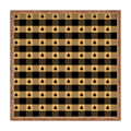 Design by Spark Black Gold Tree Tree Gingham Square Tray
