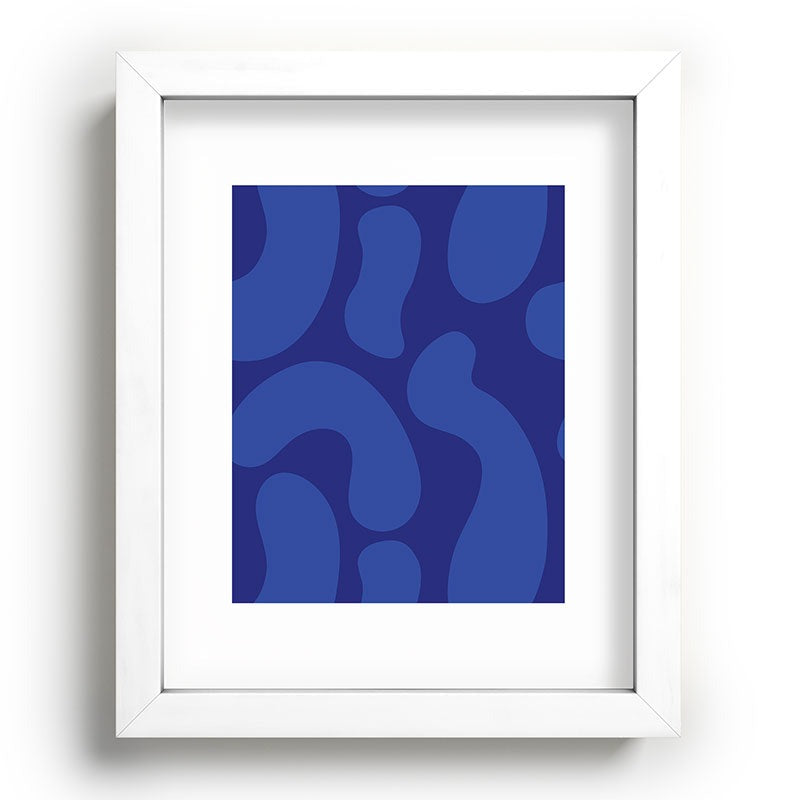 Camilla Foss Blue Pebble Recessed Framing Rectangle
