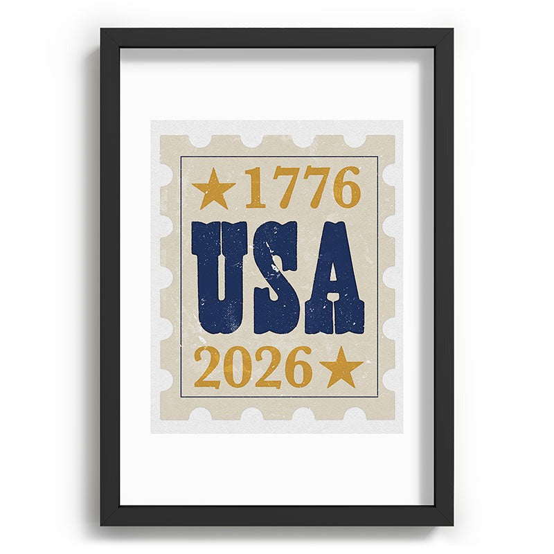 DENY Designs USA Stamp Recessed Framing Rectangle