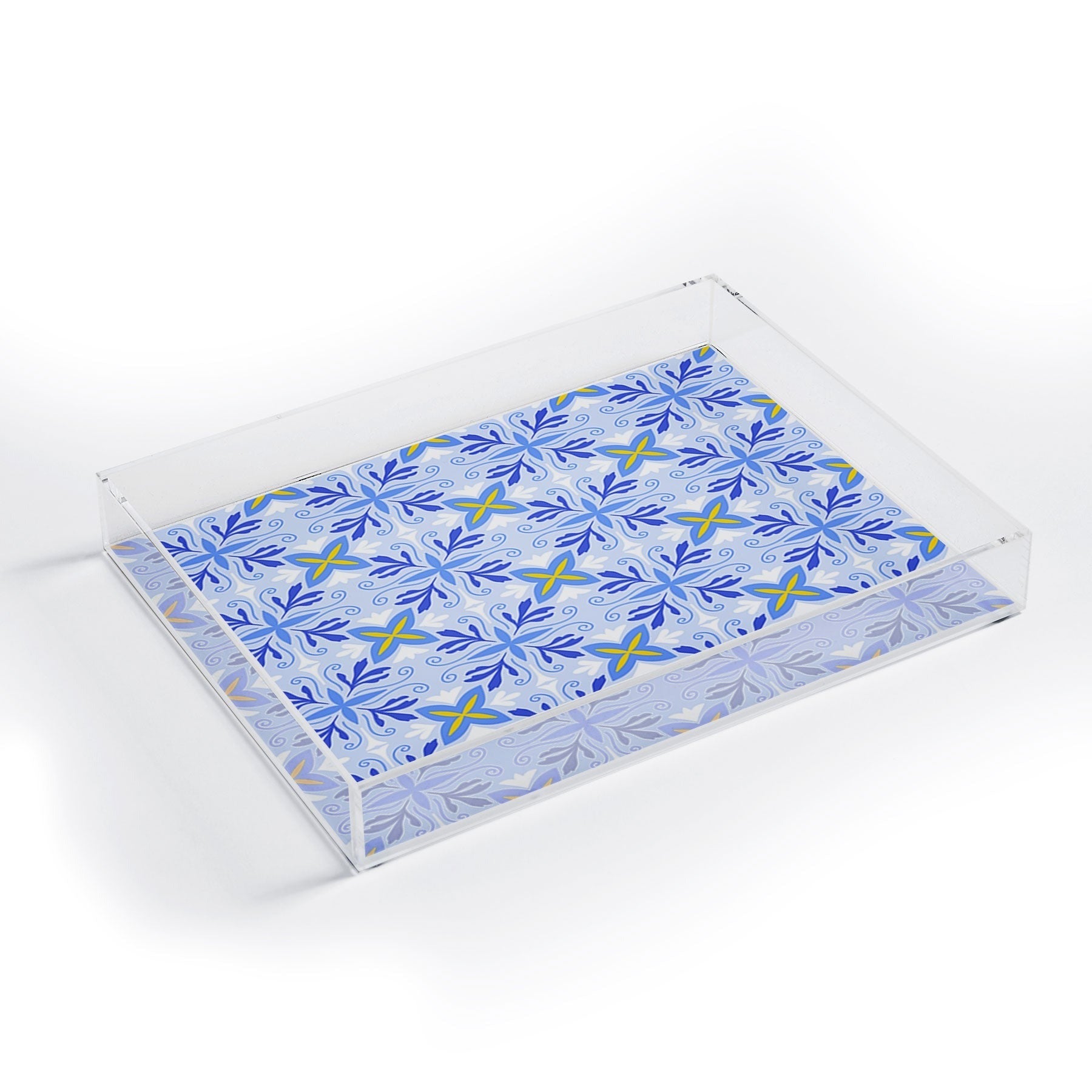 Design by Spark Dolce Vita Flourish Tile Acrylic Tray