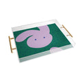 Camilla Foss Pebbles and Rabbit Acrylic Tray