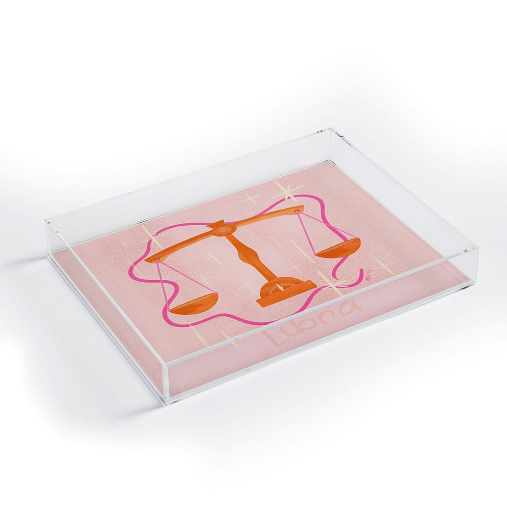Little Om Zodiac Signs Libra Acrylic Tray