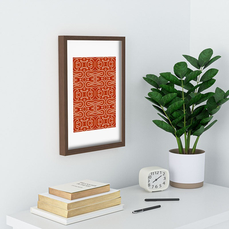 Mirimo Venexiana Burnt Orange Recessed Framing Rectangle