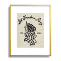 DENY Designs Let Freedom Ring Block Metal Framed Art Print